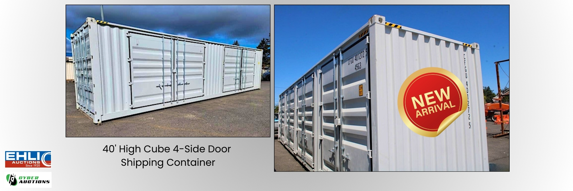 40' High Cube 4  Side Door Shipping Container (1)